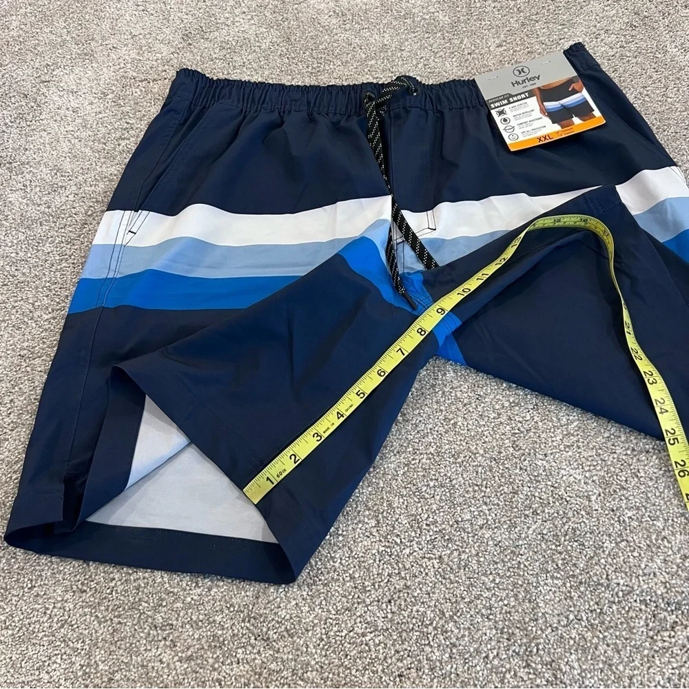 Hurley Swim Short Trunks Fit Men’s Size XXL 7.5” Blue 1656659 NWT Beach Swim,